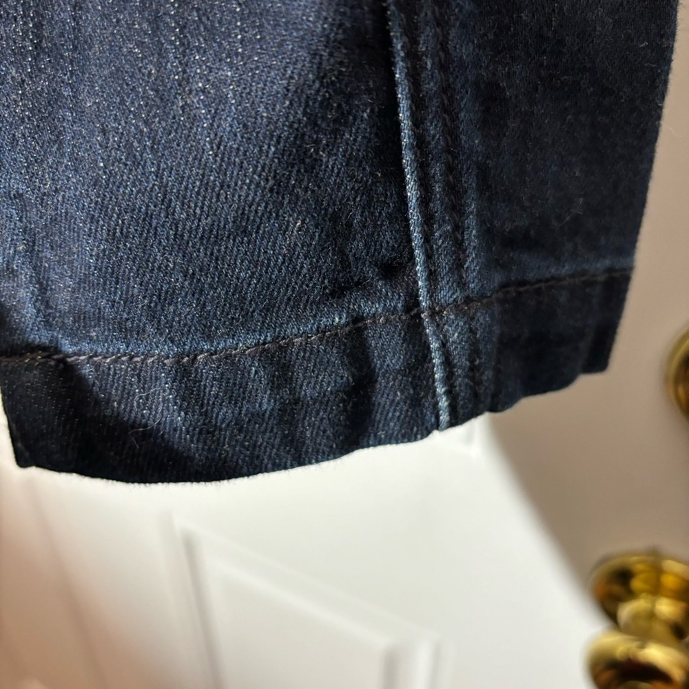 NWT Chicos Size 2 Dark Denim Embroidered Jacket - Picture 8 of 14
